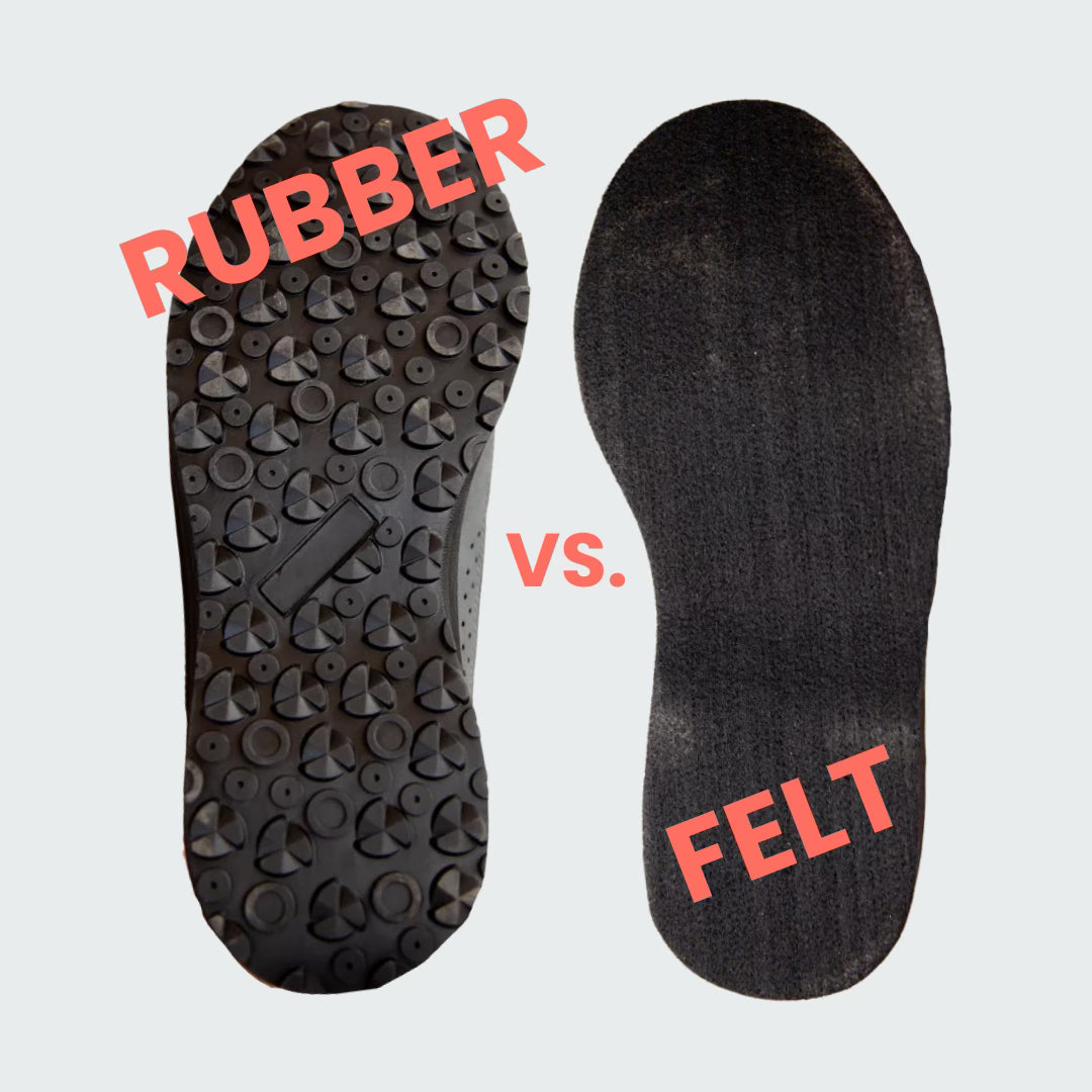 Wading Boot Showdown: Felt Soles vs. Rubber Soles