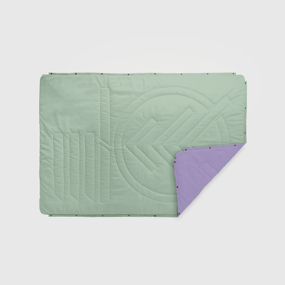 VOITED Recycled Ripstop Outdoor Camping Blanket - Cameo Green/Digital Lavender