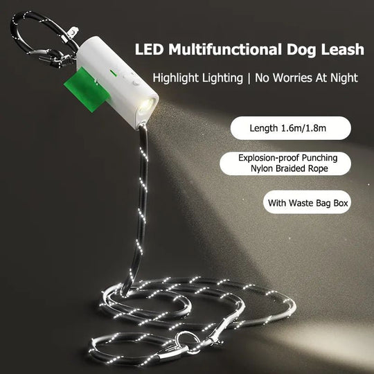 AnniePaw Patent LumiLeash Pro: All-in-One Dog Leash