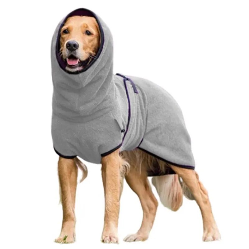 Fleece Velvet Soft Hoodies Jacket Pet Dog Clothing Golden Retriever Dog Thick Warm Vest Coat Universal Pets Clothes