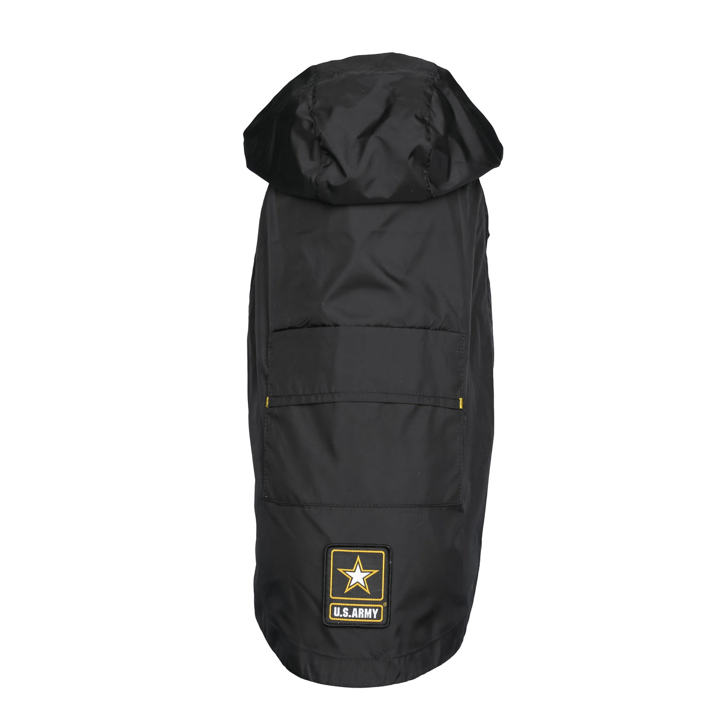 US Army Packable Dog Raincoat - Black