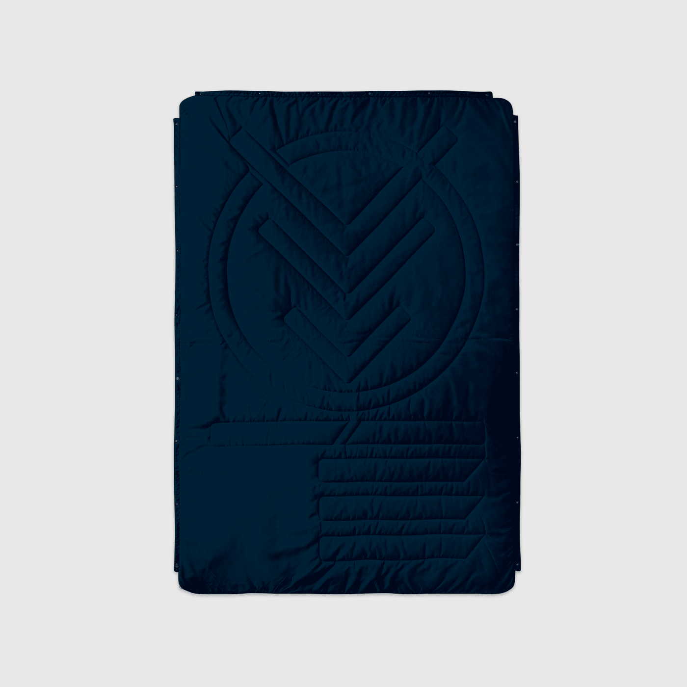 VOITED Recycled Ripstop Outdoor Camping Blanket - Ocean Navy/Cameo Green