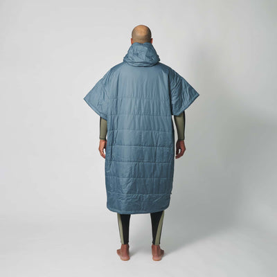 VOITED 2nd Edition Outdoor Poncho for Surfing, Camping, Vanlife & Wild Swimming - Marsh Grey / Desert