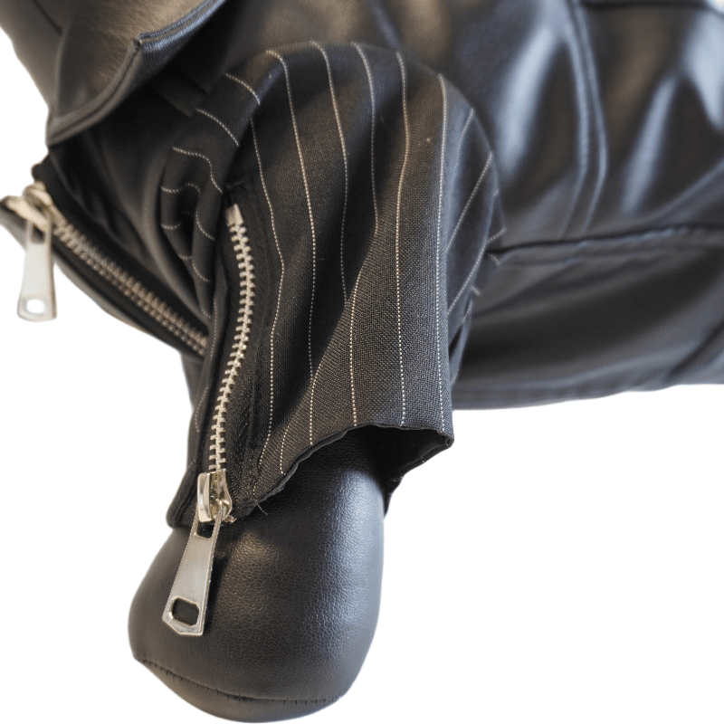 Anniepaw Zip-Leg Leather Handmade Jackets for Dogs Cats