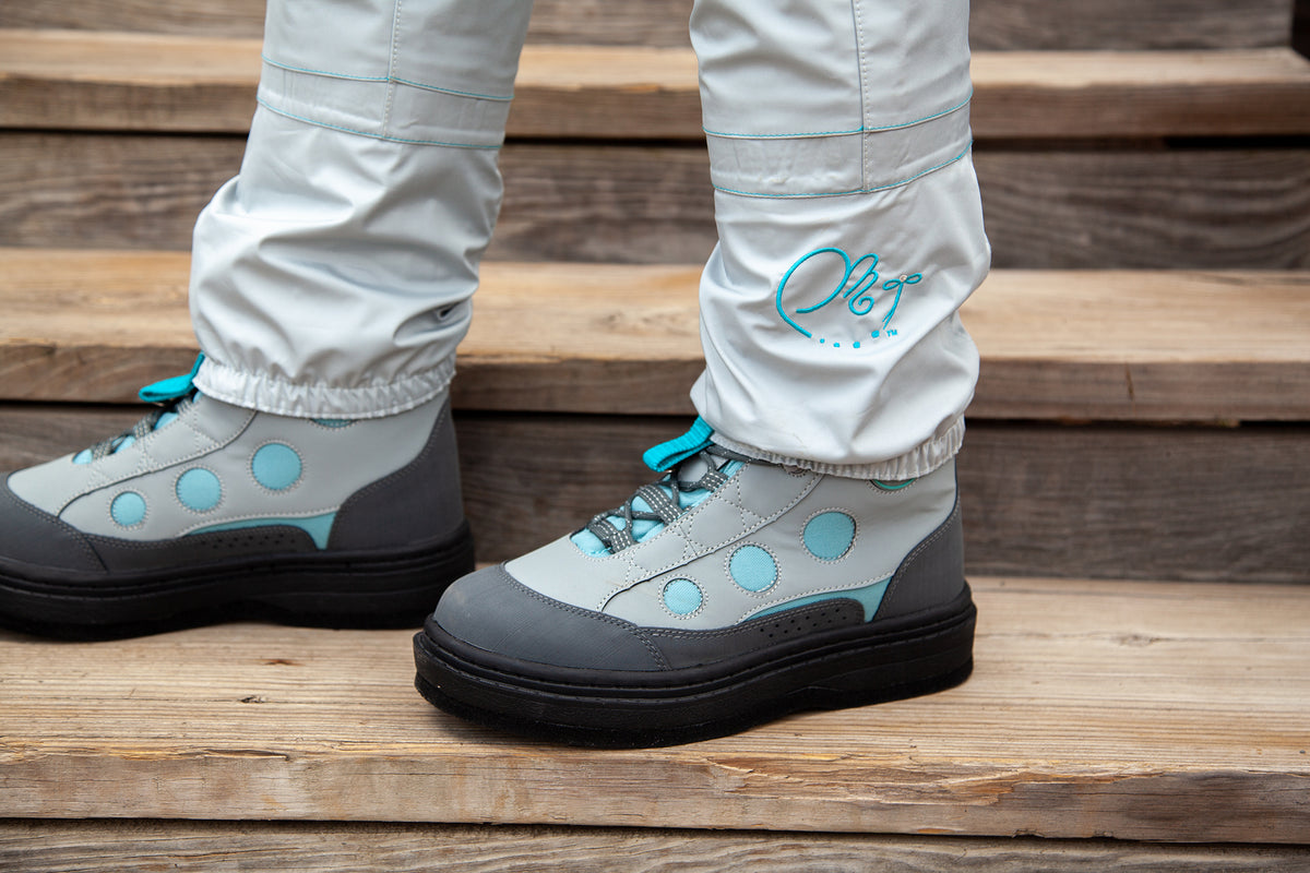 Botas de vadeo para mujer Miss Mayfly® MOXIE, suela de fieltro, azul polvoriento