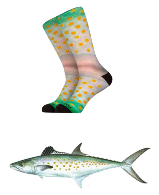 Socks by Reel Threads- Spanish Mackerel – Miss Mayfly Women's